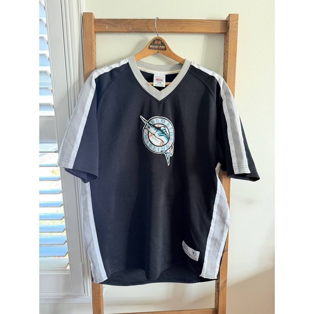 MLB Miami Marlin's Vintage Adult Large Black Jersey 90s Ken Griffey Jr.
